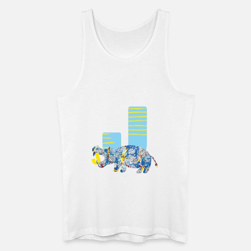 nilpferd e 205 j - Männer Bio Tank Top - Weiß