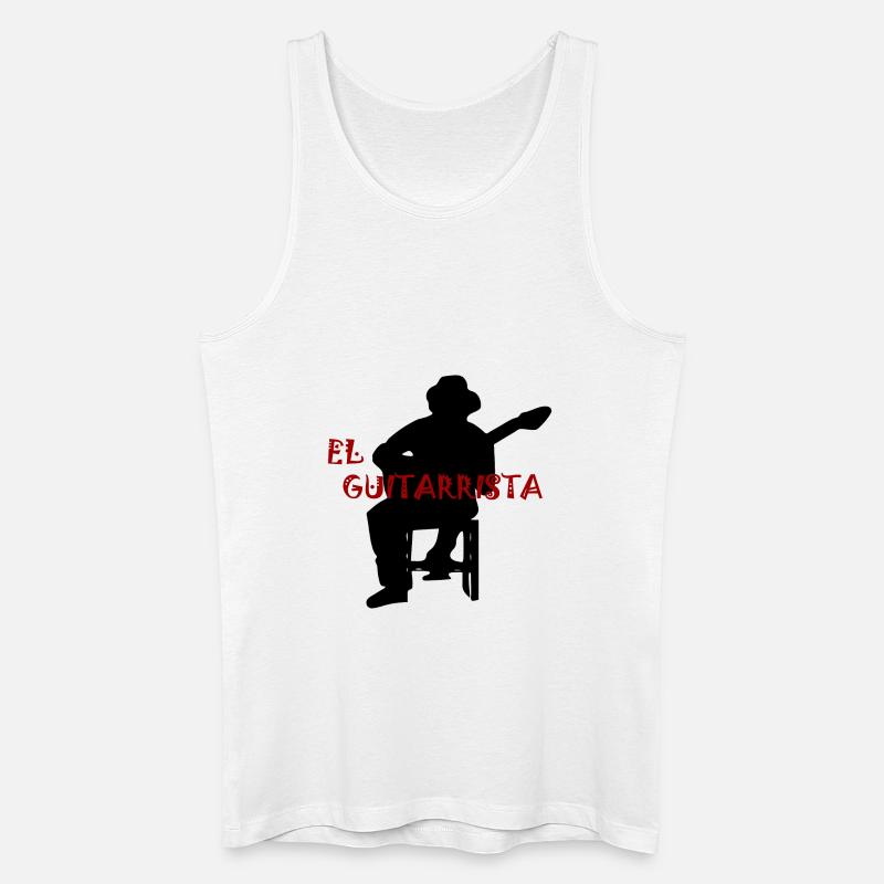 El Guitarrista - Männer Bio Tank Top - Weiß