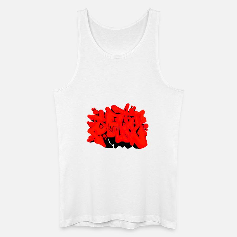 SAD Graffiti - Männer Bio Tank Top - Weiß