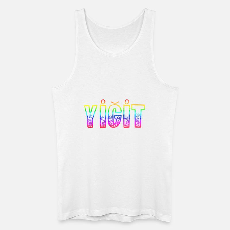 yigit rs regenbogen - Männer Bio Tank Top - Weiß