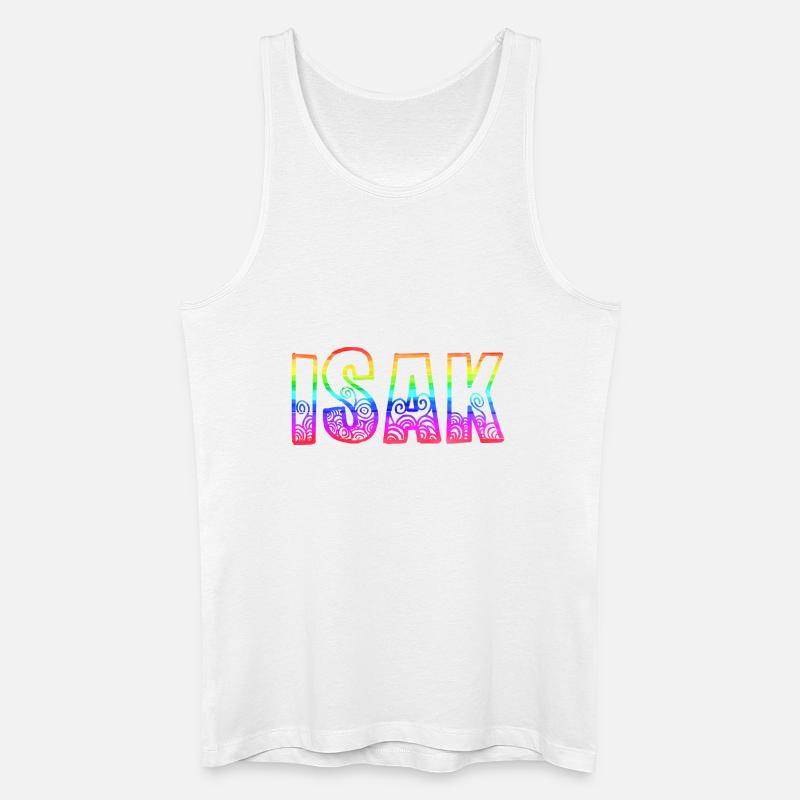 isak rs regenbogen - Männer Bio Tank Top - Weiß