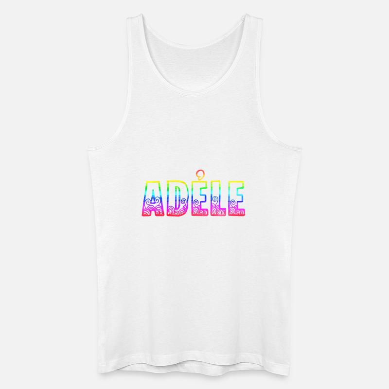adéle rs rainbow - Men’s Organic Tank Top - white