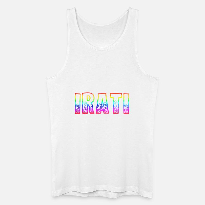irati rs regenbogen - Männer Bio Tank Top - Weiß