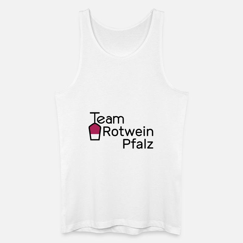 Team Rotwein Pfalz - Männer Bio Tank Top - Weiß