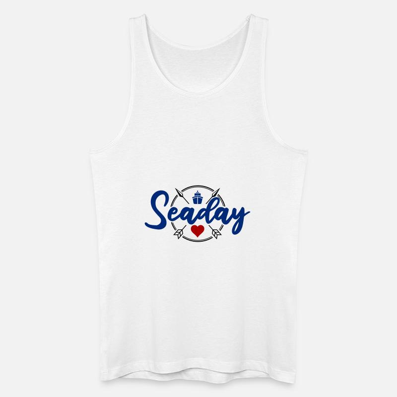 Seaday - Männer Bio Tank Top - Weiß