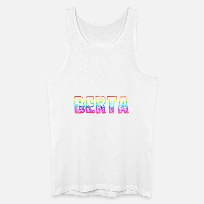 berta rs regenbogen - Männer Bio Tank Top - Weiß