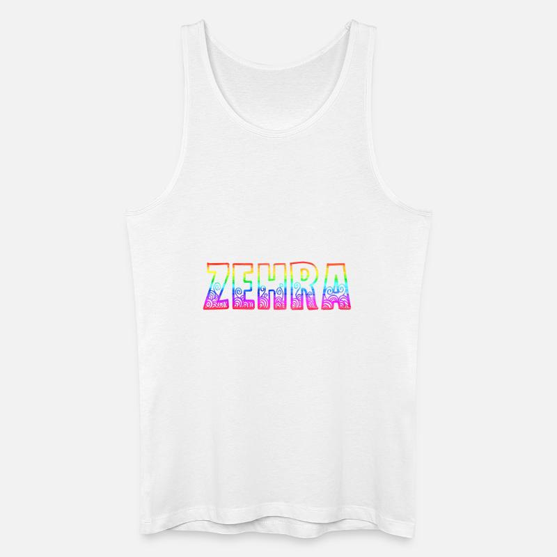 zehra rs regenbogen - Männer Bio Tank Top - Weiß
