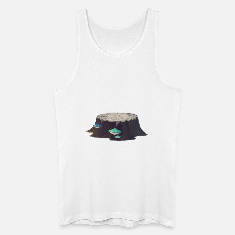 Baumstumpf - Männer Bio Tank Top - Weiß