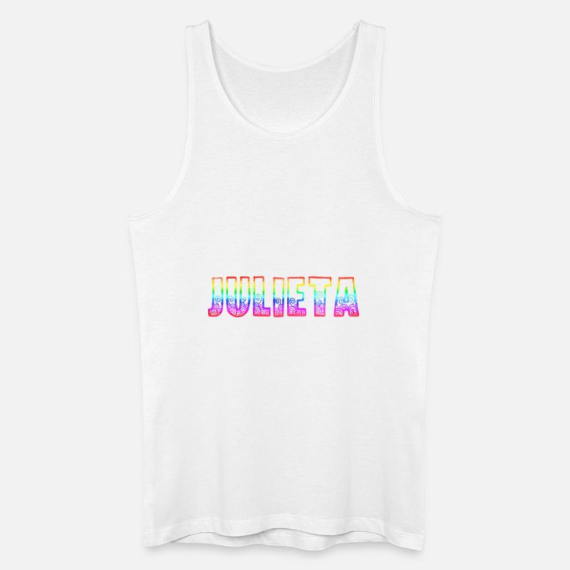 julieta rs regenbogen - Männer Bio Tank Top - Weiß
