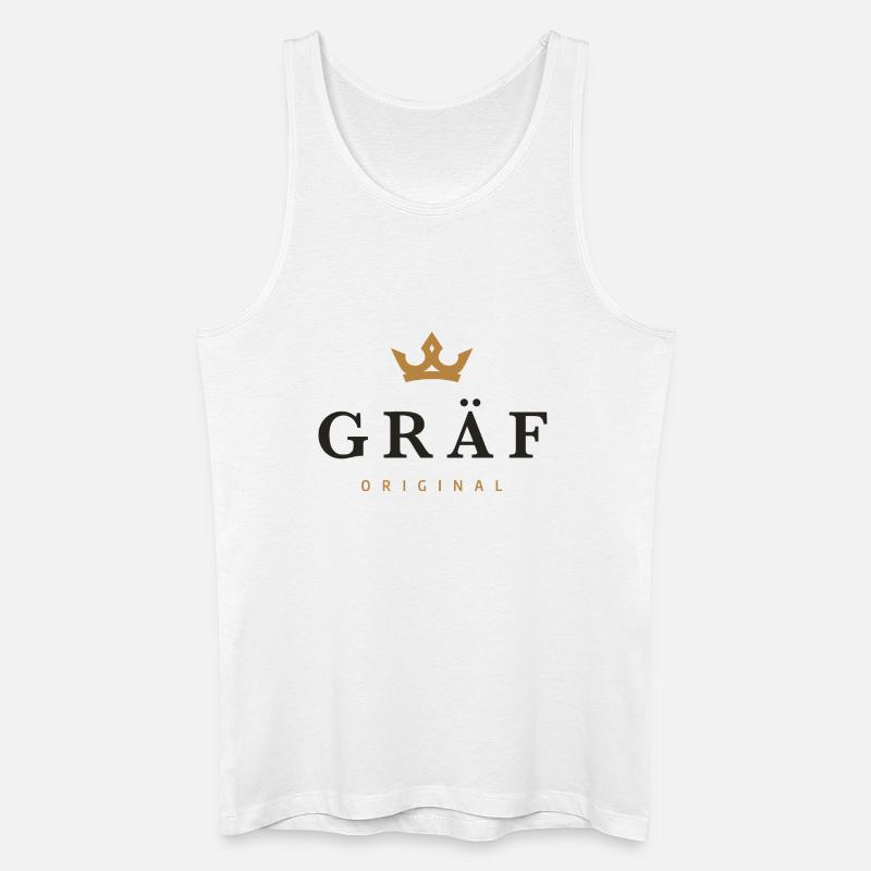 Gräf Original Familienlogo - Männer Bio Tank Top - Weiß