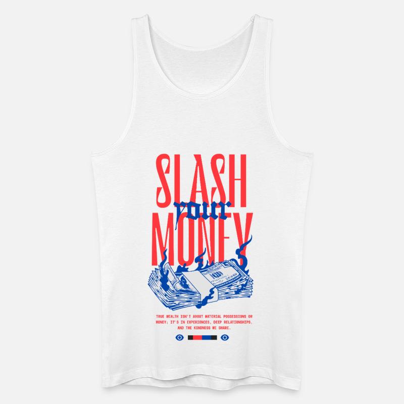 Silberne Spritzer - Männer Bio Tank Top - Weiß