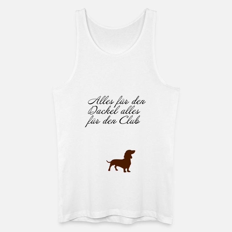 Dackel - Männer Bio Tank Top - Weiß