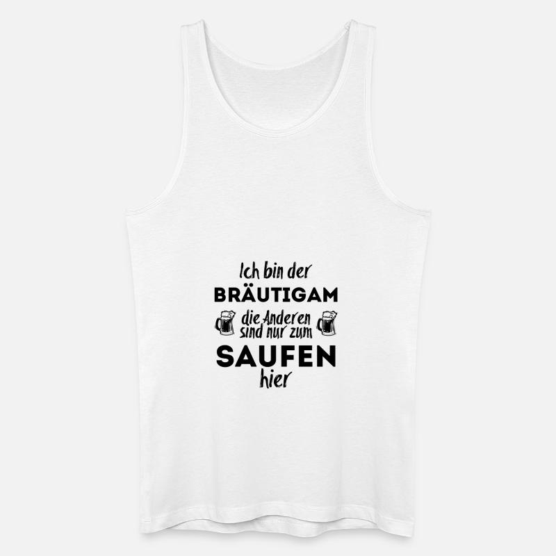 Ich bin der Bräutigam - Männer Bio Tank Top - Weiß