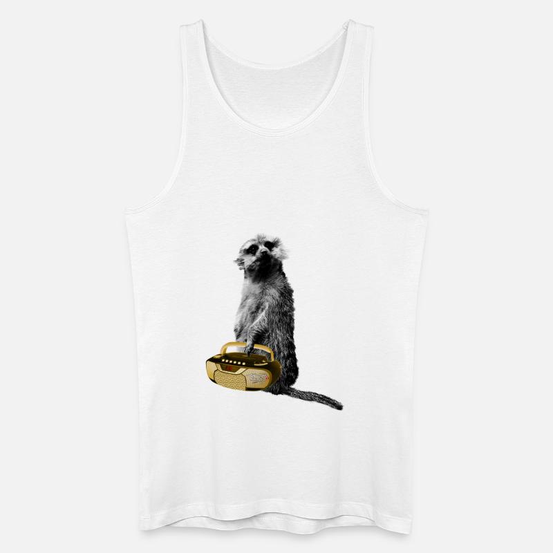 Erdmaennchenmucke - Männer Bio Tank Top - Weiß