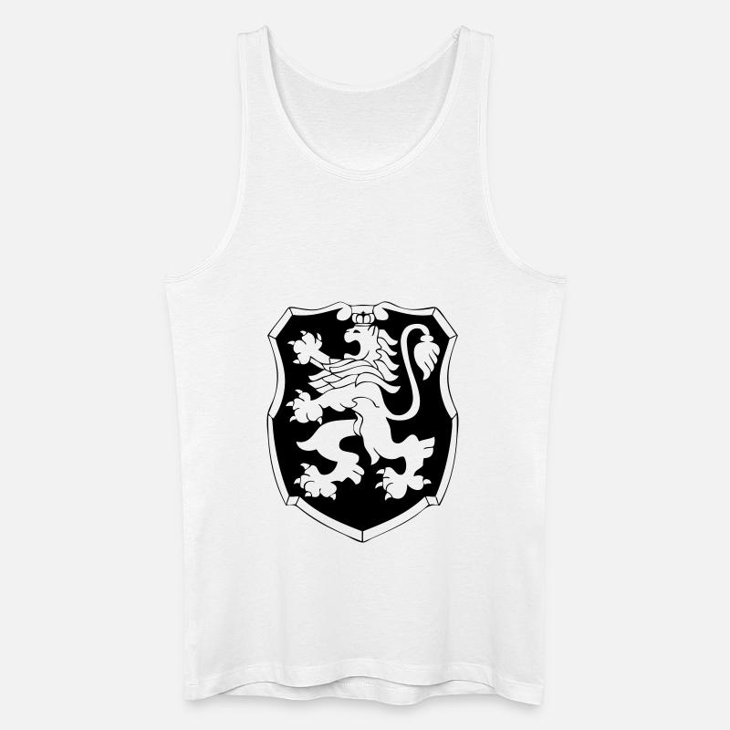 Löwe Wappen - Männer Bio Tank Top - Weiß