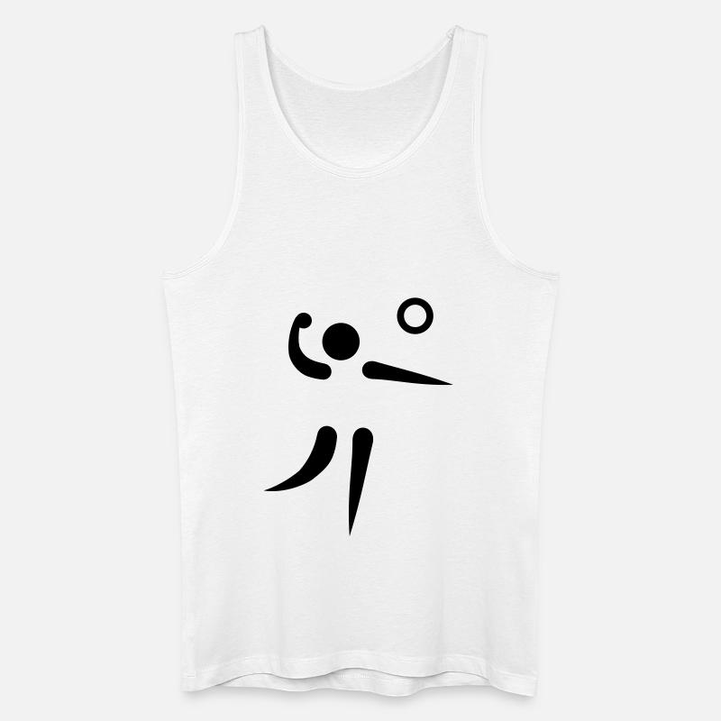 Faustball - Männer Bio Tank Top - Weiß