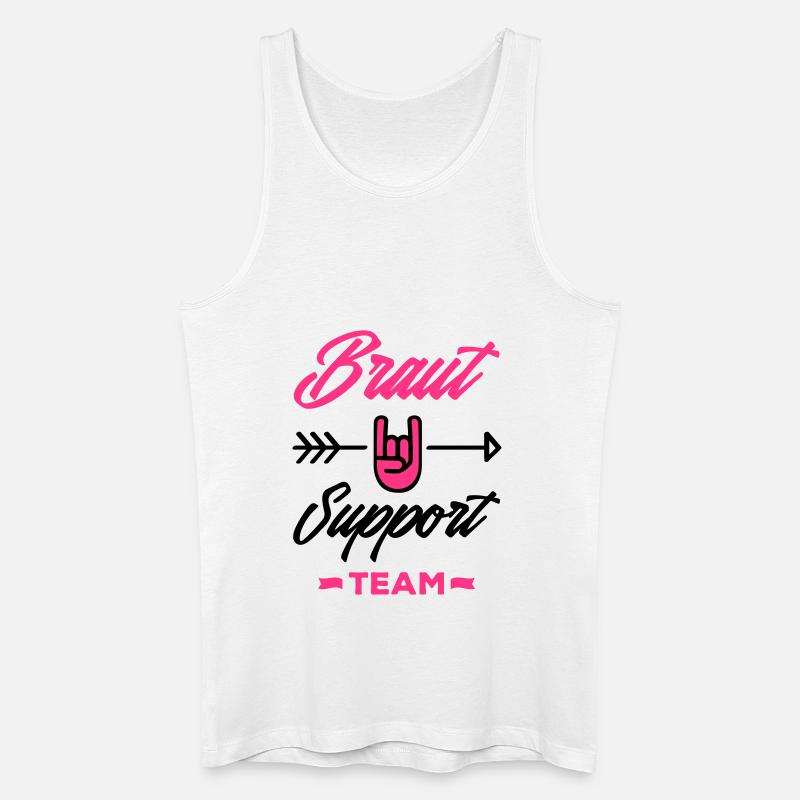 braut support team - Männer Bio Tank Top - Weiß