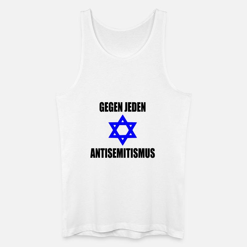 Gegen jeden antisemitismus - Männer Bio Tank Top - Weiß