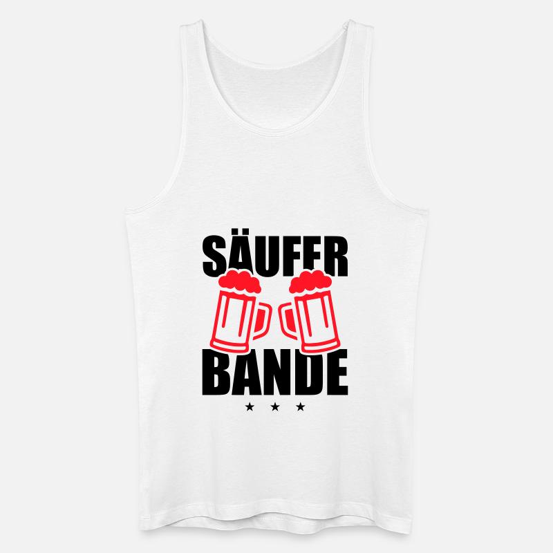 Säufer Bande - Männer Bio Tank Top - Weiß