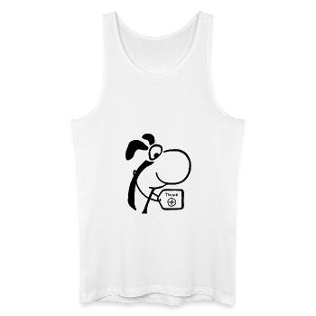 Bialumbo Think Positive - Men’s Organic Tank Top - white - Front
