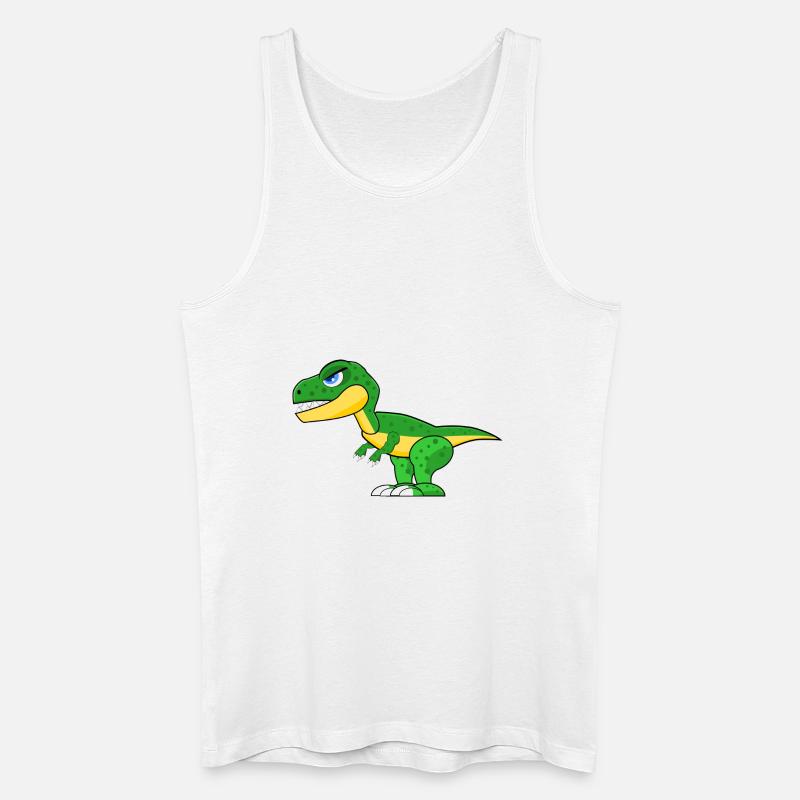 dinosaur - Men’s Organic Tank Top - white