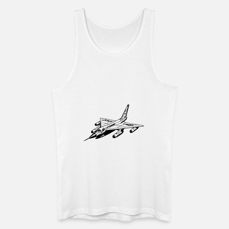 Düsenjet - Männer Bio Tank Top - Weiß