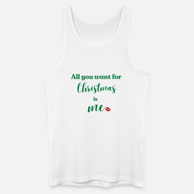 Weihnachten bin ich dein Wunsch - Männer Bio Tank Top - Weiß