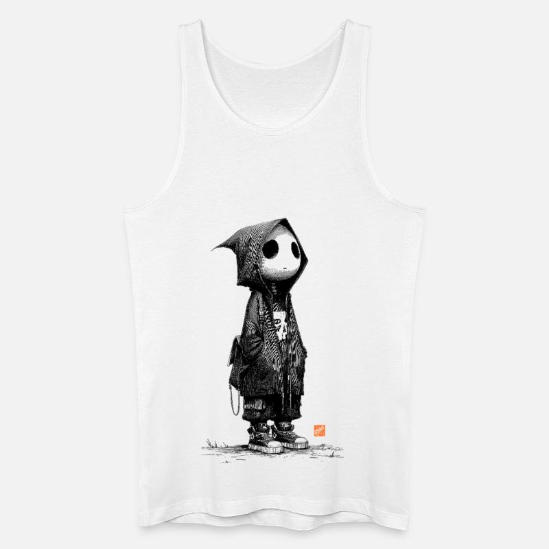 Lonesome Ghostman - Männer Bio Tank Top - Weiß