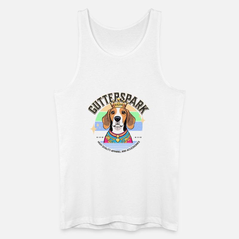 Gutterspark Design Beagle - Männer Bio Tank Top - Weiß