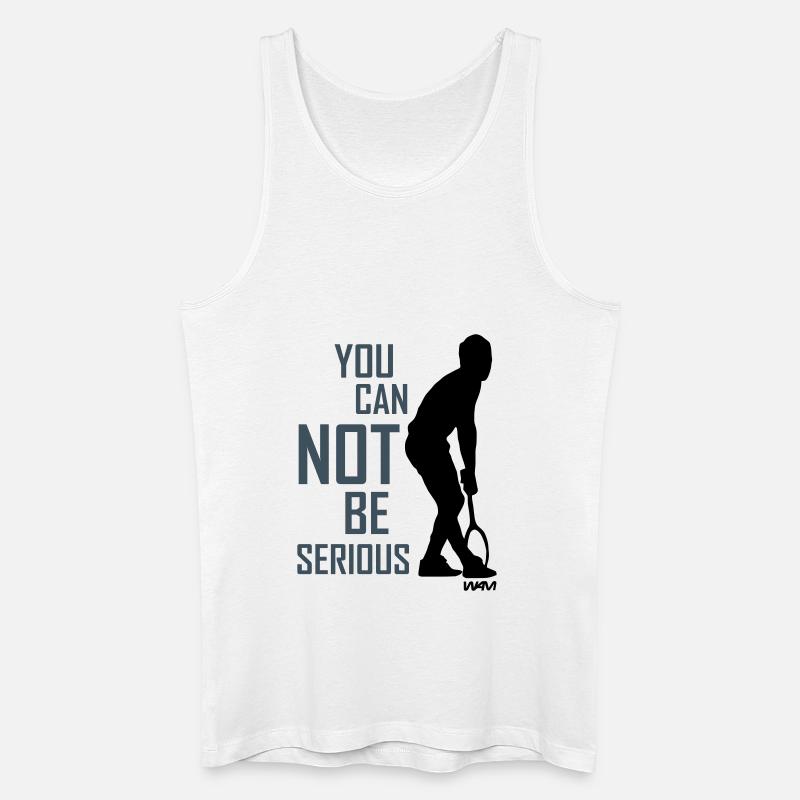 tennis mcenroe tribute - Männer Bio Tank Top - Weiß