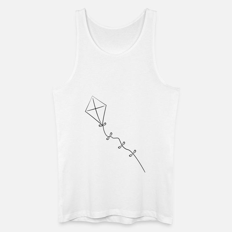 Drachen steigen - Männer Bio Tank Top - Weiß