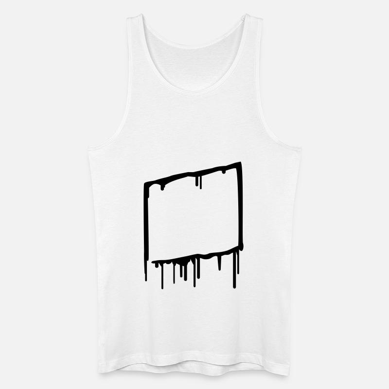 graffiti_frame - Männer Bio Tank Top - Weiß