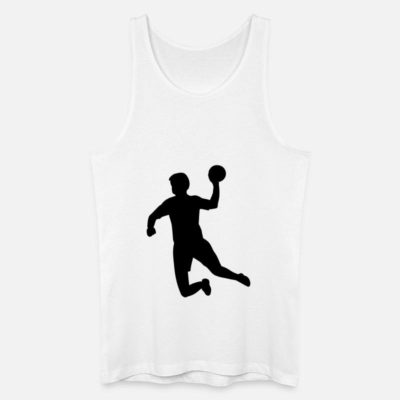 Handball - Männer Bio Tank Top - Weiß