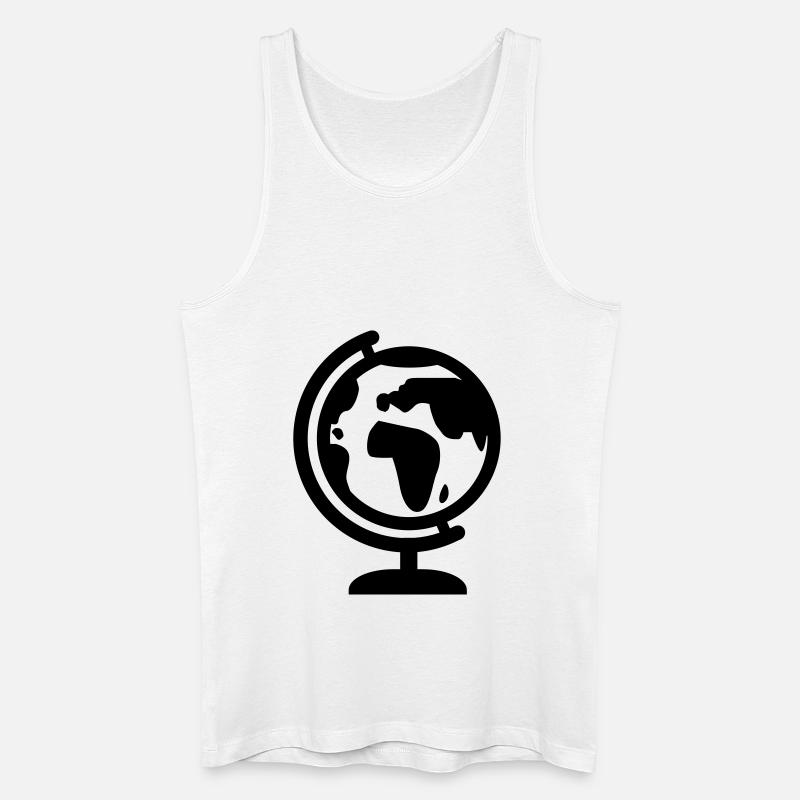 Globus - Männer Bio Tank Top - Weiß