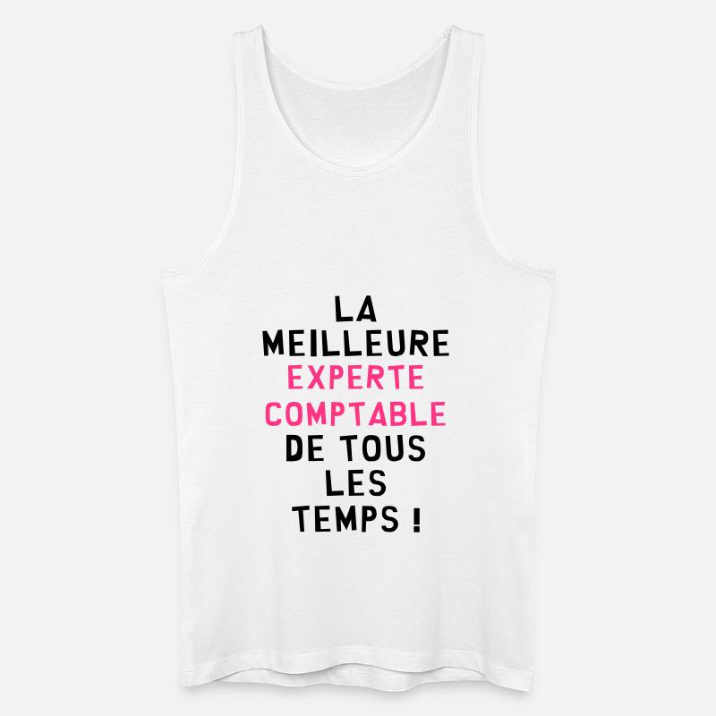 Expert Comptable / Comptabilité / Comptable / - Débardeur bio Homme - blanc