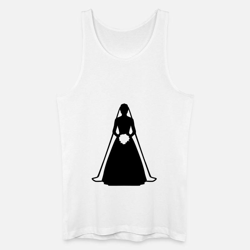 Braut - Männer Bio Tank Top - Weiß