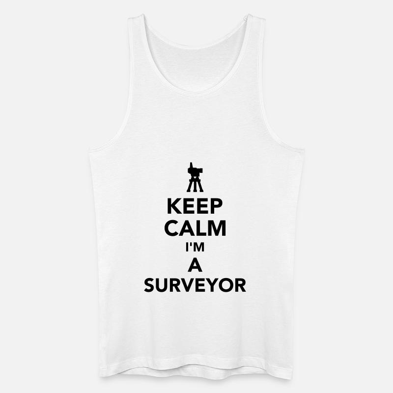 Vermesser - Männer Bio Tank Top - Weiß