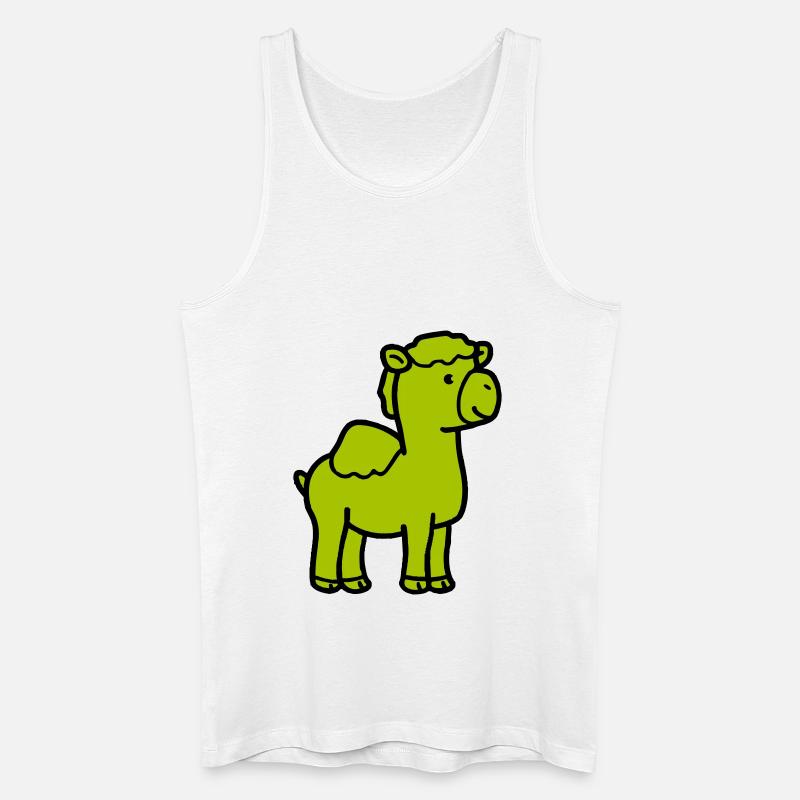 Kamel Comic - Männer Bio Tank Top - Weiß