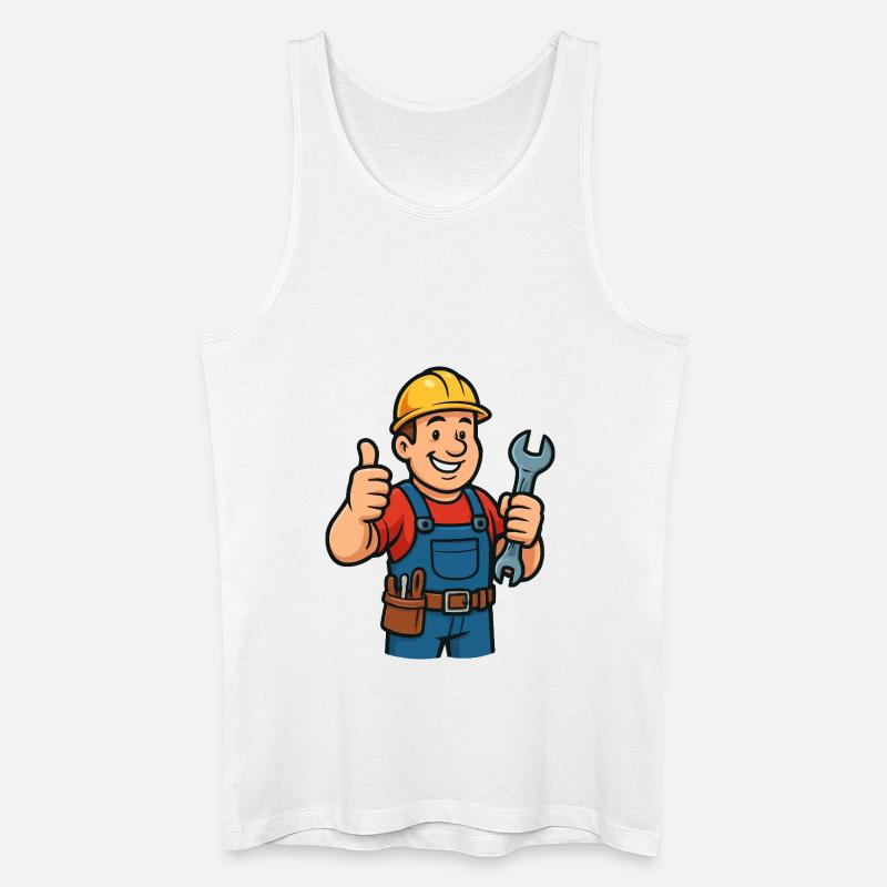handwerker - Männer Bio Tank Top - Weiß