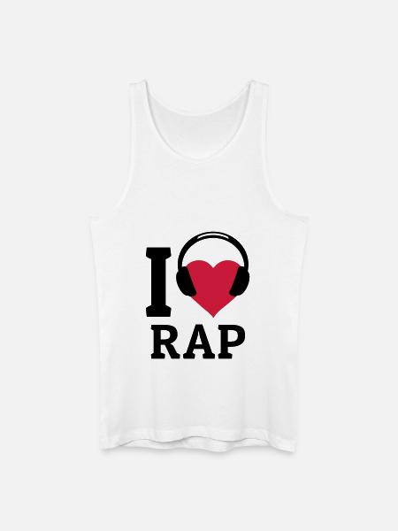 I love Rap - Men’s Organic Tank Top - white