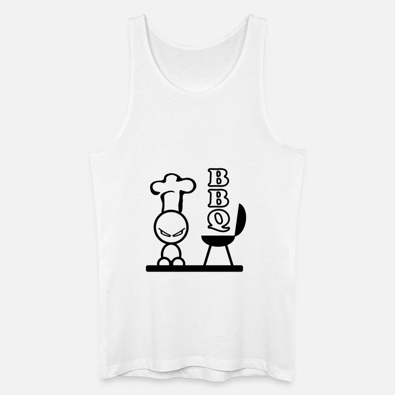 grill - Männer Bio Tank Top - Weiß