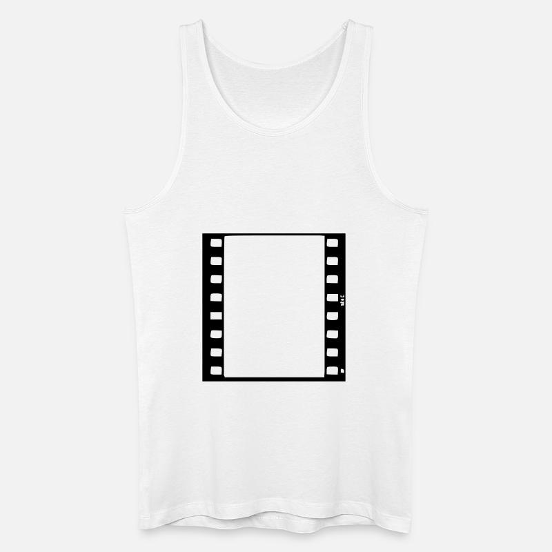 movie_vec_1 de - Männer Bio Tank Top - Weiß