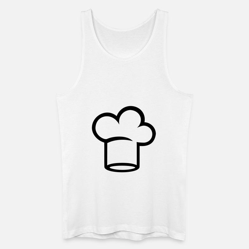 Koch - Männer Bio Tank Top - Weiß