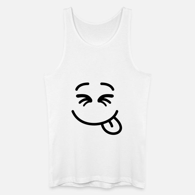 smiley_f1 - Men’s Organic Tank Top - white