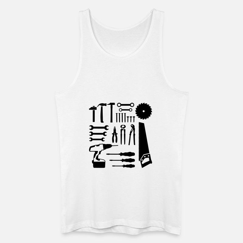 Tools - Men’s Organic Tank Top - white