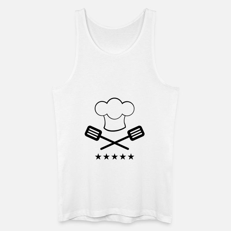(koch_2_1f) - Männer Bio Tank Top - Weiß
