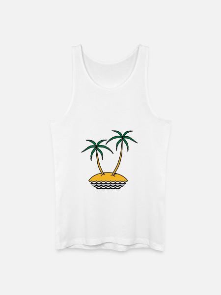 insel - Männer Bio Tank Top - Weiß