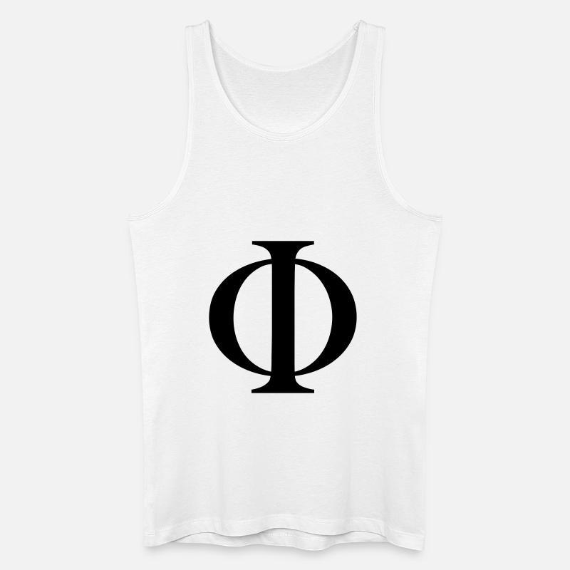 phi - Männer Bio Tank Top - Weiß