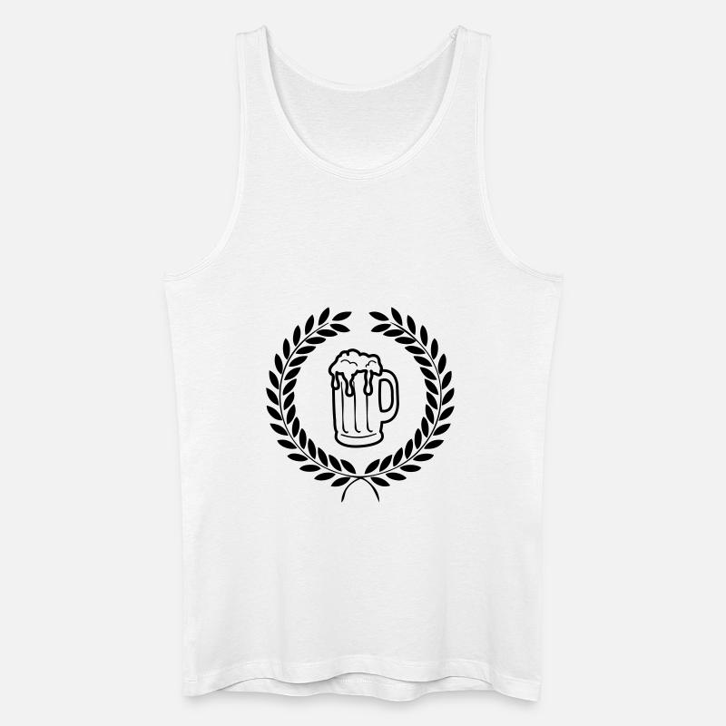 bier_01 - Männer Bio Tank Top - Weiß