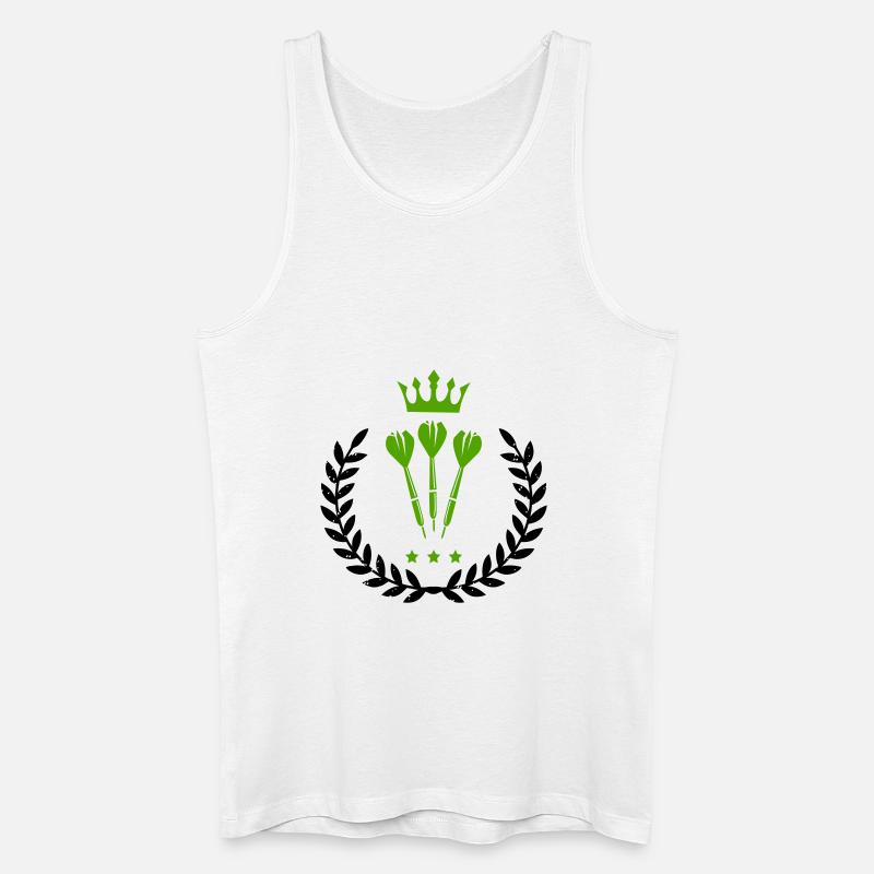 darts wappen 01 - Männer Bio Tank Top - Weiß